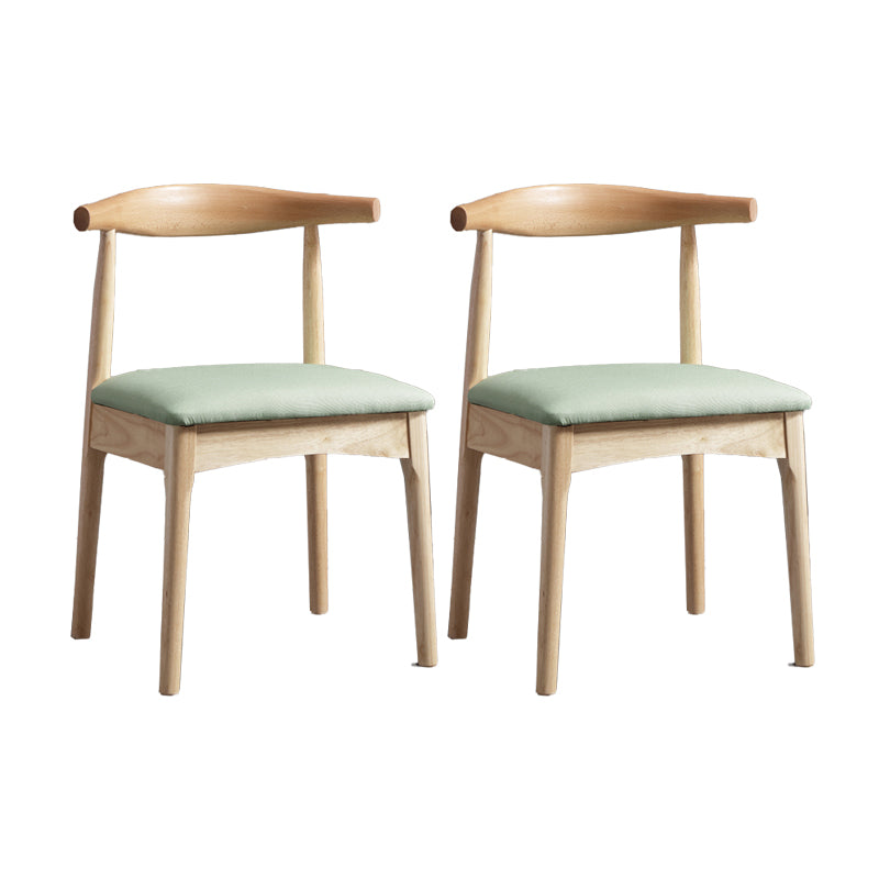 Glam Style Side Chair Wooden Open Back Indoor Dining Side Chair