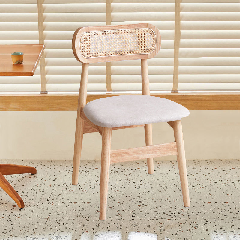 Dining Room Side Chairs Modern Solid Wood Open Back Dining Side Chair