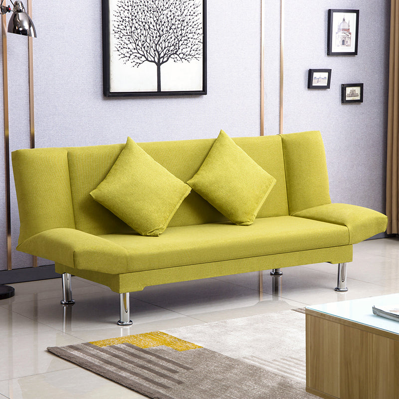 Silver Transitional Modern Tight Back Sofa Bed 29.53"High Armless Sofa Bed
