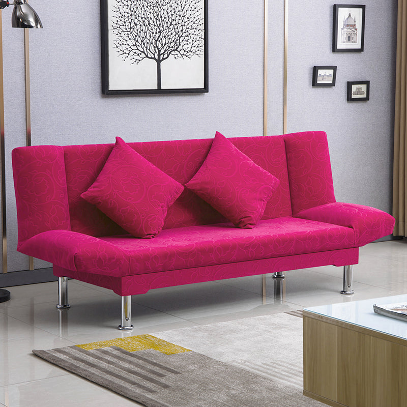 Silver Transitional Modern Tight Back Sofa Bed 29.53"High Armless Sofa Bed