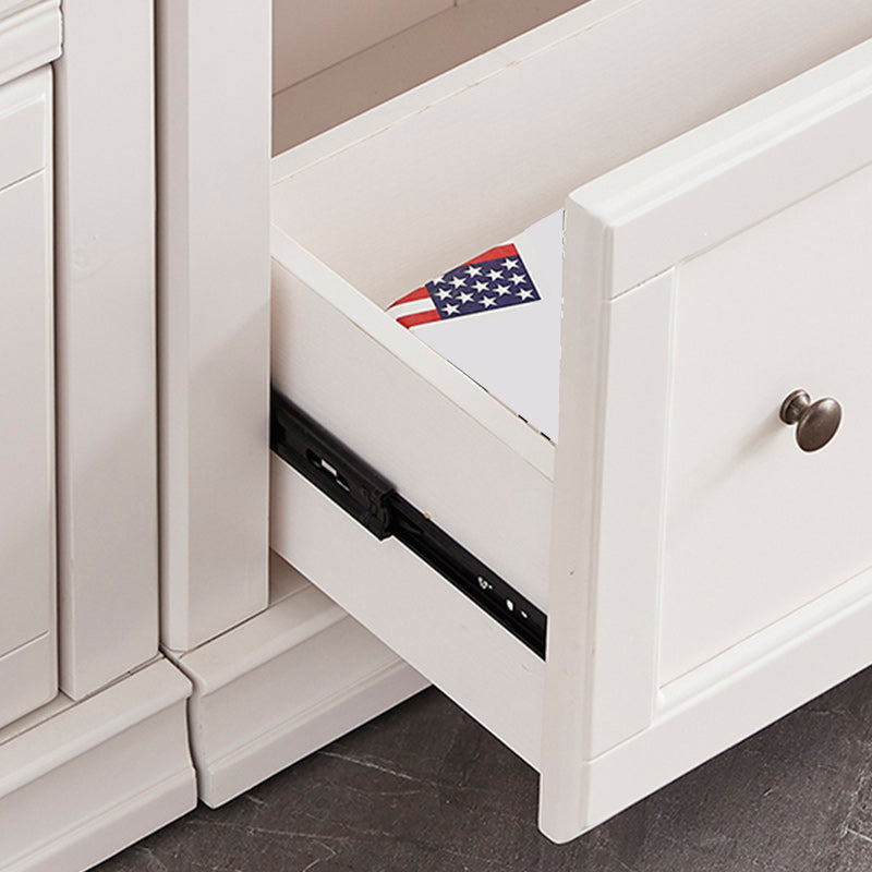 Contemporary Bookshelf With Doors Vertical Bookcase for Office Use