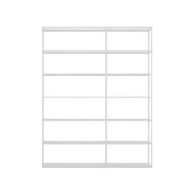 Open Back Bookshelf Contemporary Style Bookcase for Office Study Room