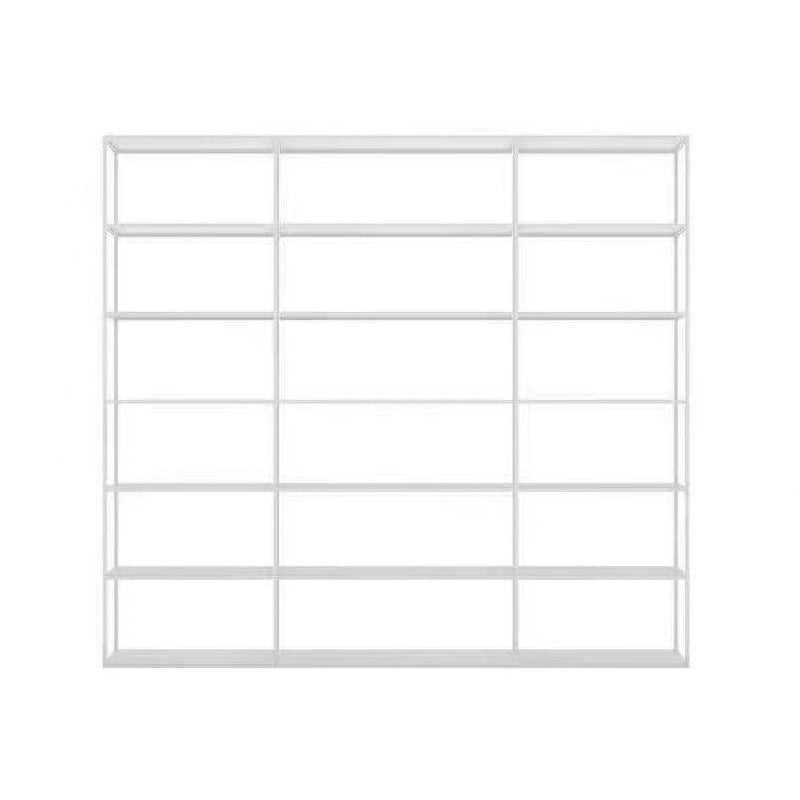 Open Back Bookshelf Contemporary Style Bookcase for Office Study Room