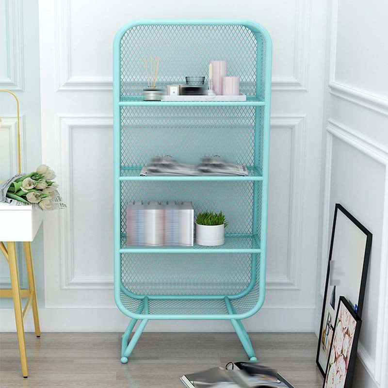 Iron Modern Standard Bookshelf Closed Back Vertical Bookcase for Home