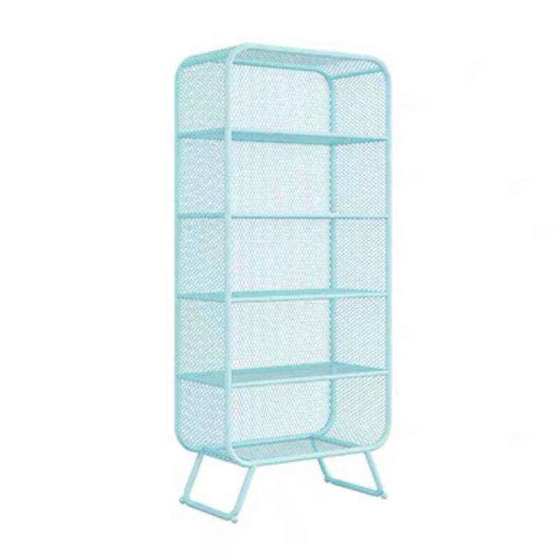 Iron Modern Standard Bookshelf Closed Back Vertical Bookcase for Home