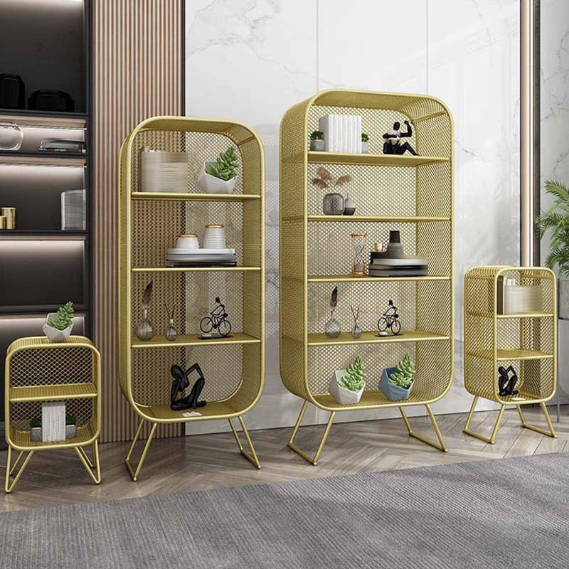 Iron Modern Standard Bookshelf Closed Back Vertical Bookcase for Home