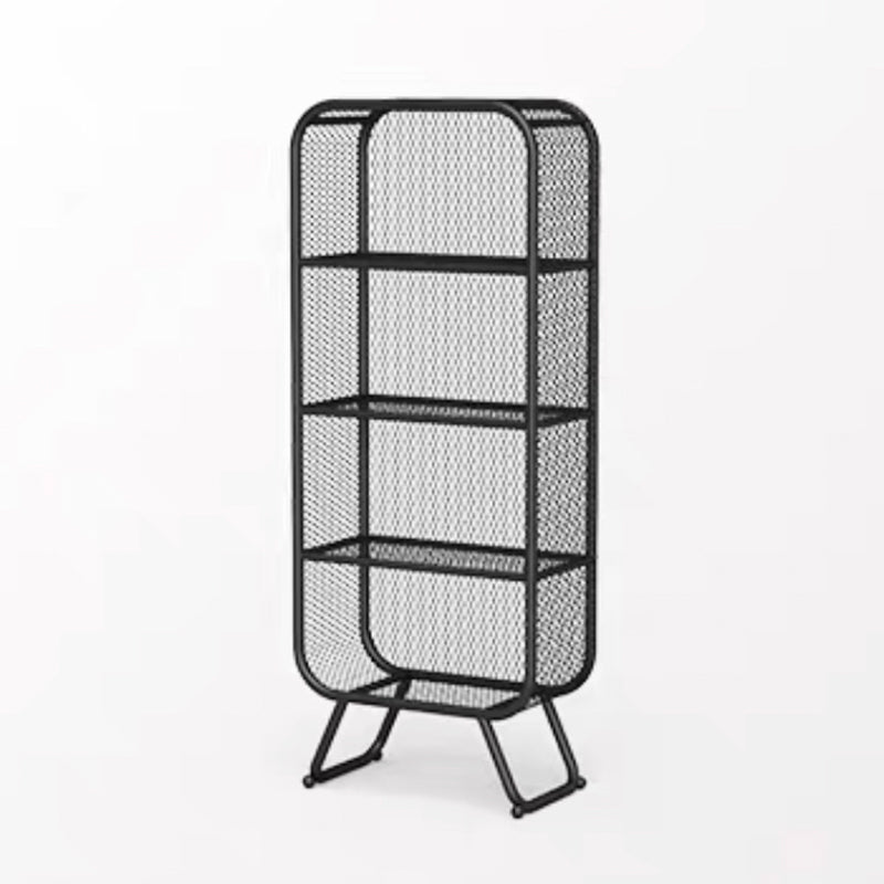 Iron Modern Standard Bookshelf Closed Back Vertical Bookcase for Home