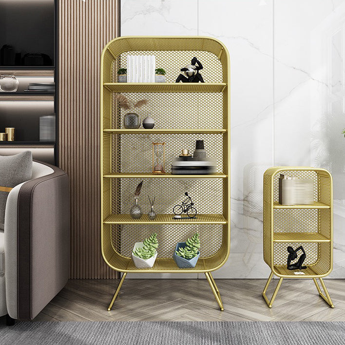 Iron Modern Standard Bookshelf Closed Back Vertical Bookcase for Home