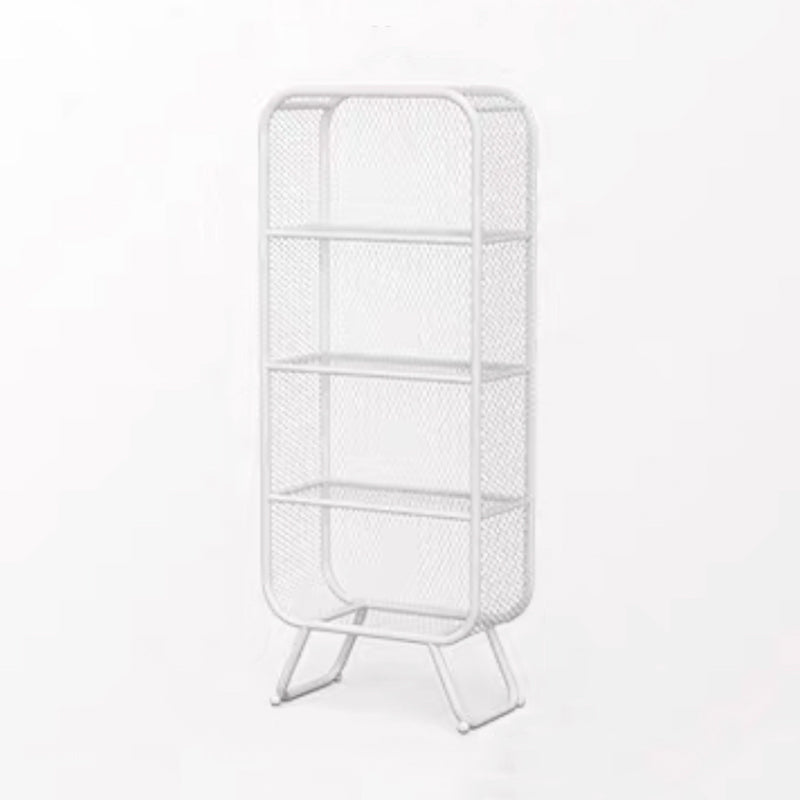 Iron Modern Standard Bookshelf Closed Back Vertical Bookcase for Home