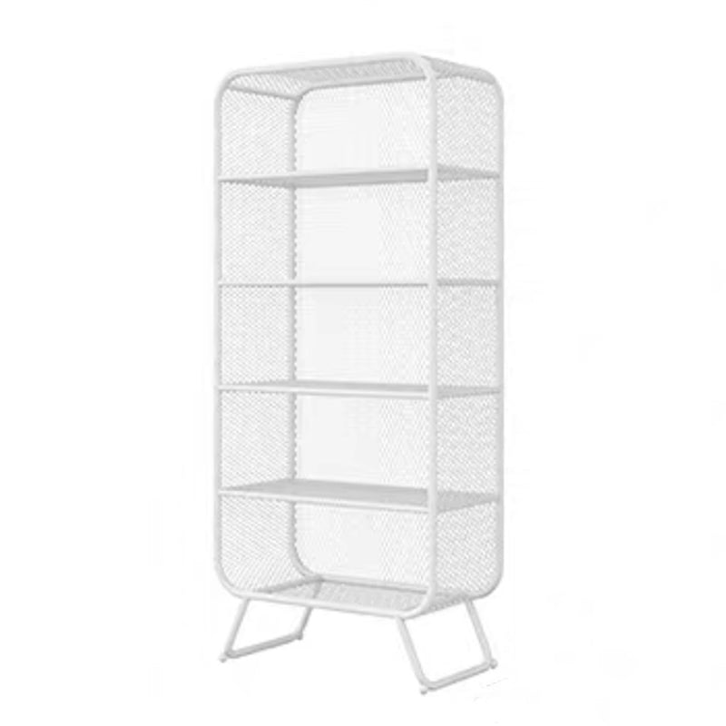 Iron Modern Standard Bookshelf Closed Back Vertical Bookcase for Home