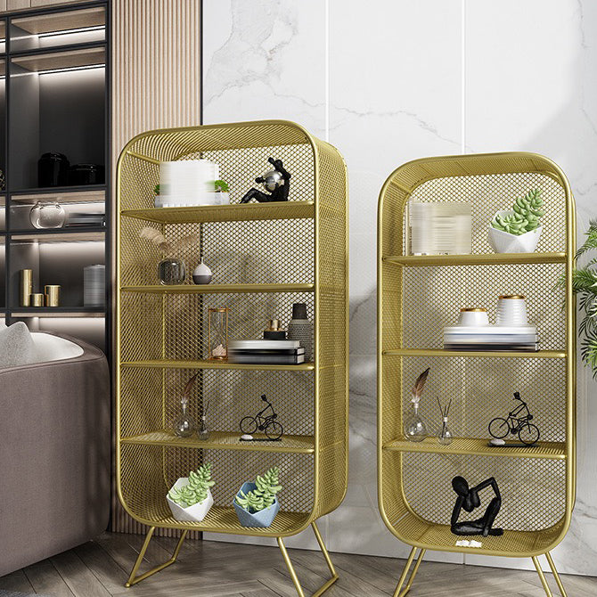 Iron Modern Standard Bookshelf Closed Back Vertical Bookcase for Home