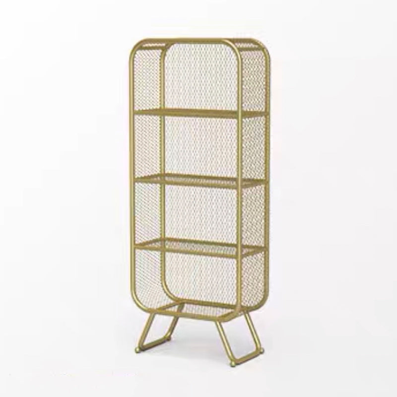 Iron Modern Standard Bookshelf Closed Back Vertical Bookcase for Home