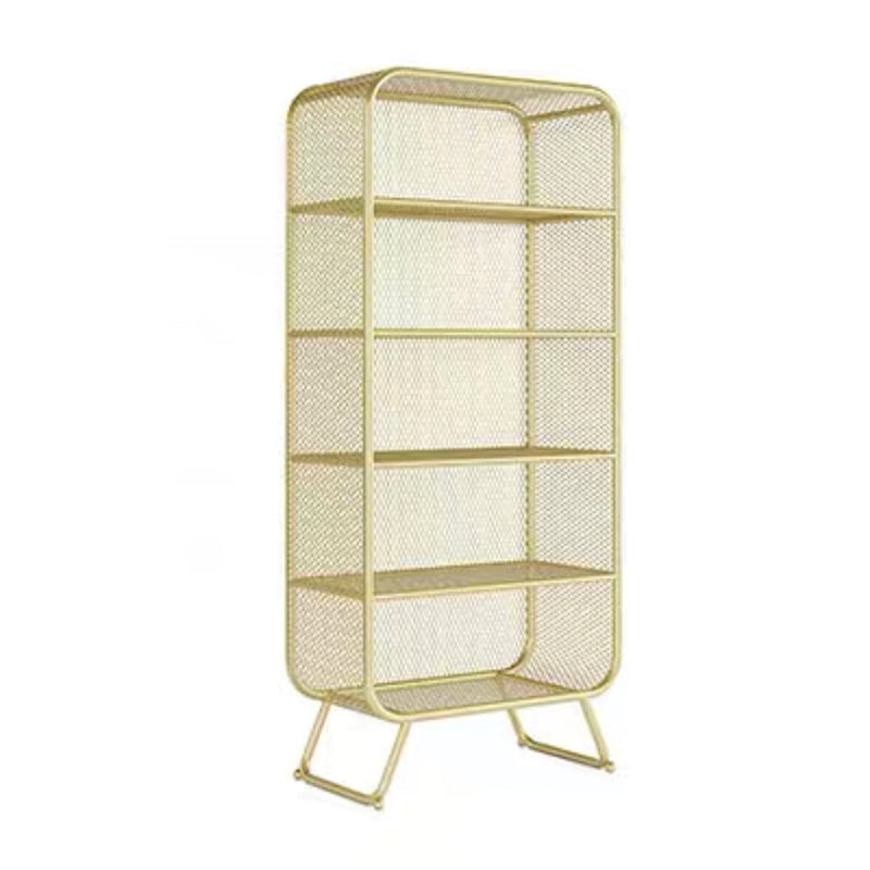 Iron Modern Standard Bookshelf Closed Back Vertical Bookcase for Home