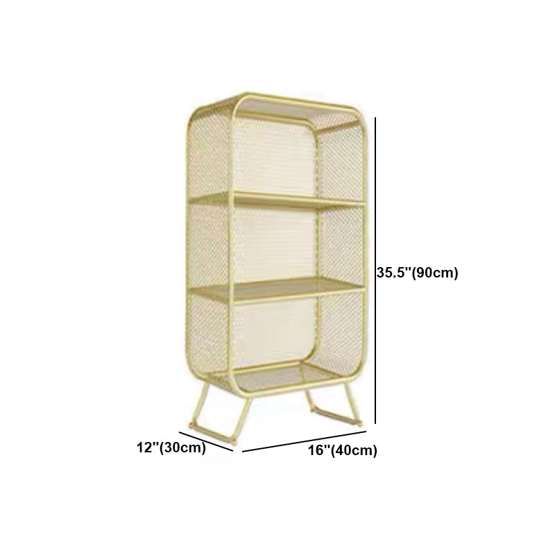 Iron Modern Standard Bookshelf Closed Back Vertical Bookcase for Home