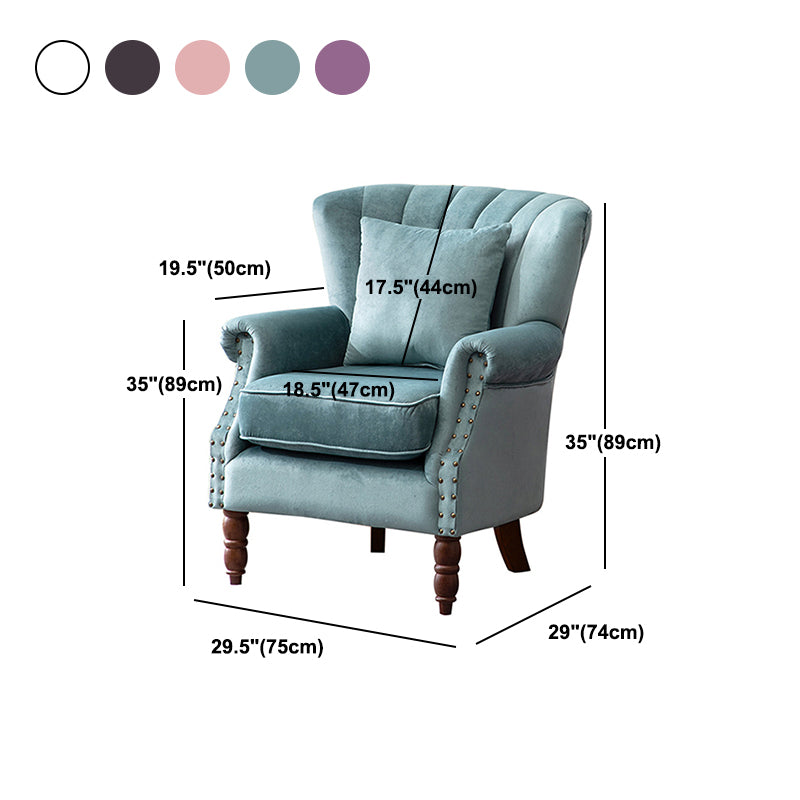 Removable Cushions Chair29.5" L x29.1"W x35.0"H Basic Four Legs Chair