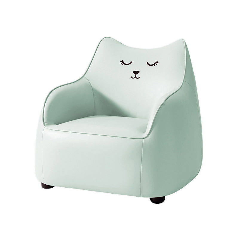 PU Chair Arms Included Basic Four Legs Chair for Living Room