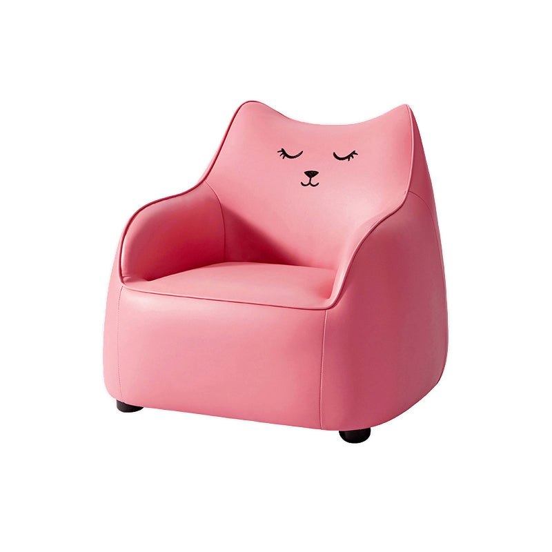 PU Chair Arms Included Basic Four Legs Chair for Living Room