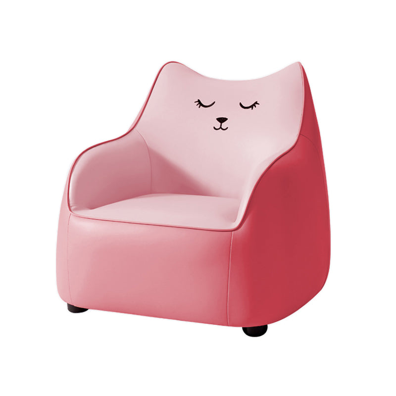 PU Chair Arms Included Basic Four Legs Chair for Living Room