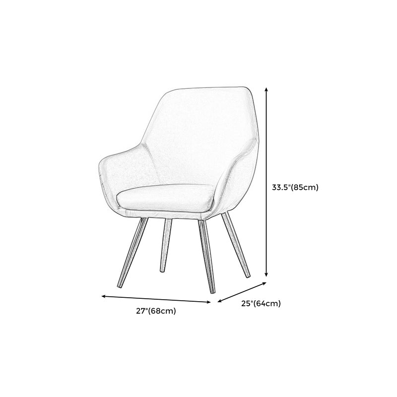 Arms Included Chair26.7" L X25.1"W X 33.4"H Basic Four Legs Chair