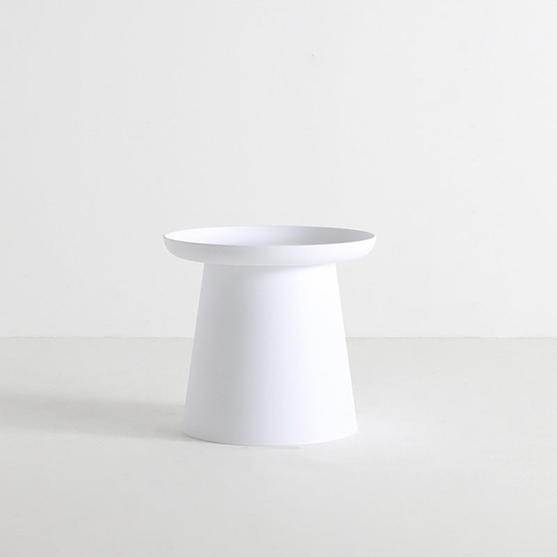 Pedestal Base Design Cocktail Table RoundSolid Wood/acrylic Top Coffee Table
