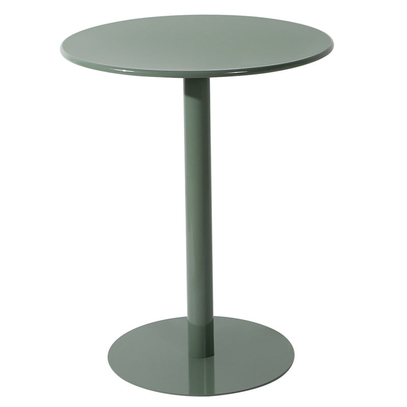 Pedestal Base Design Cocktail Table Multi-color Selection of Round Metal Coffee Table