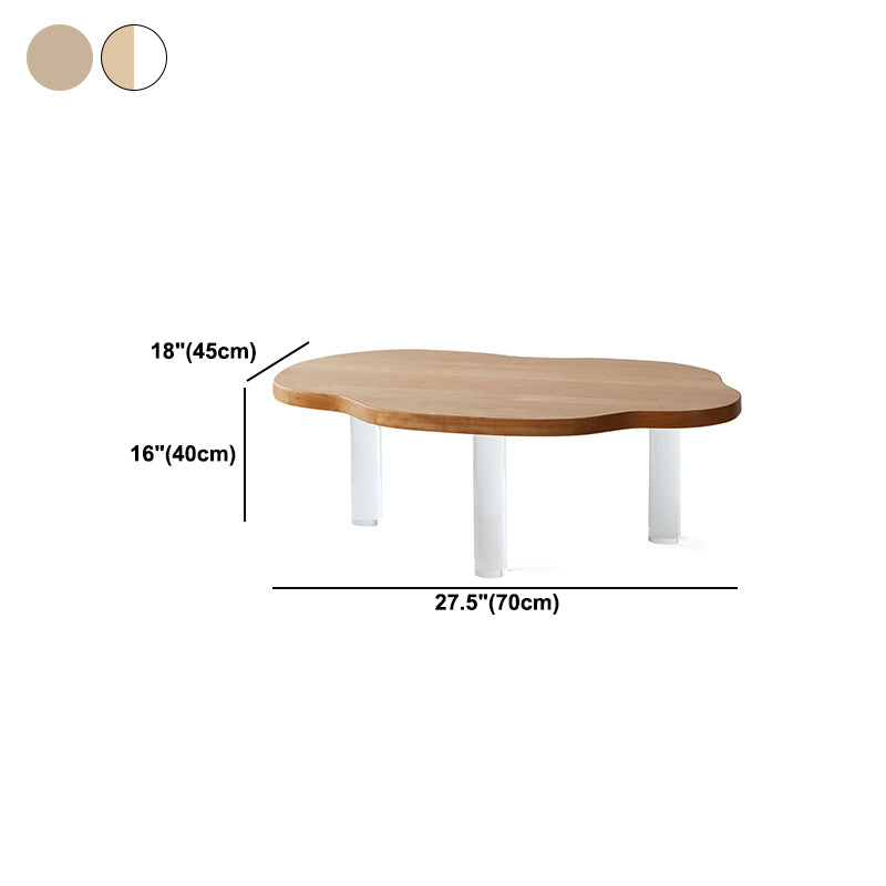 Nordic Style Cocktail Table Pine Material Wood ColorFree Shape Coffee Table