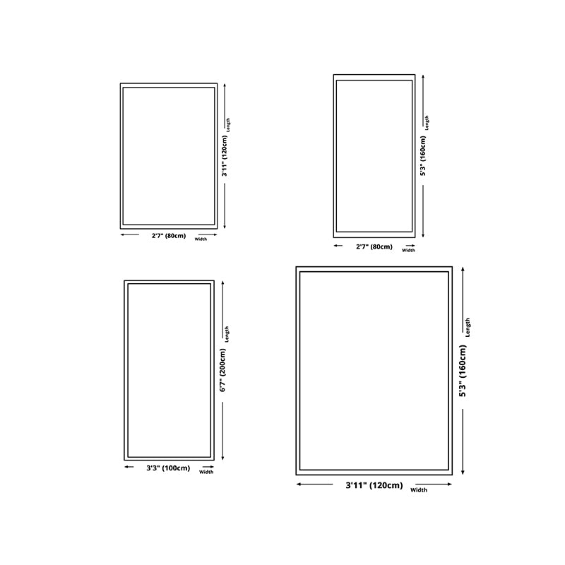 Dark Green Leaves Rug Polyester Contemporary Rug Washable Rug for Drawing Room