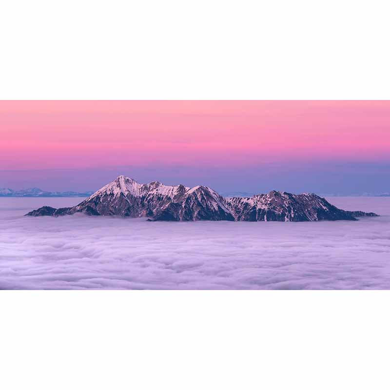 Photography Environment Friendly Mural Wallpaper Mountain Range Indoor Wall Mural