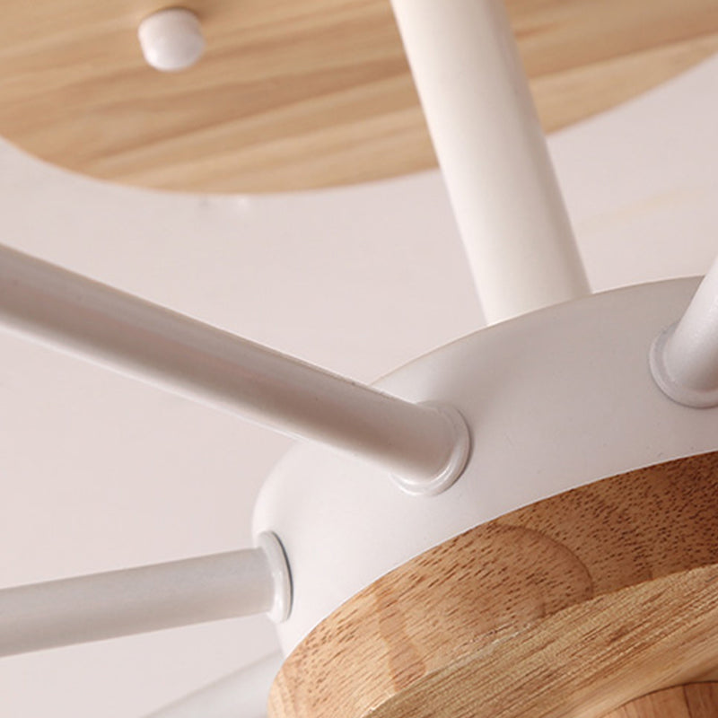 Nordic Metal Ceiling Light Colorful Bowl Shape Flush Mount Light for Bedroom