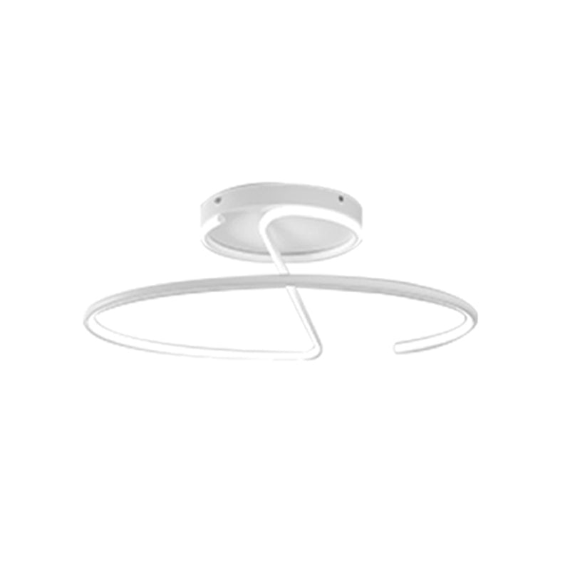 Nordic Metal Ceiling Light Linear 1 Light Flush Mount Ceiling Light for Bedroom
