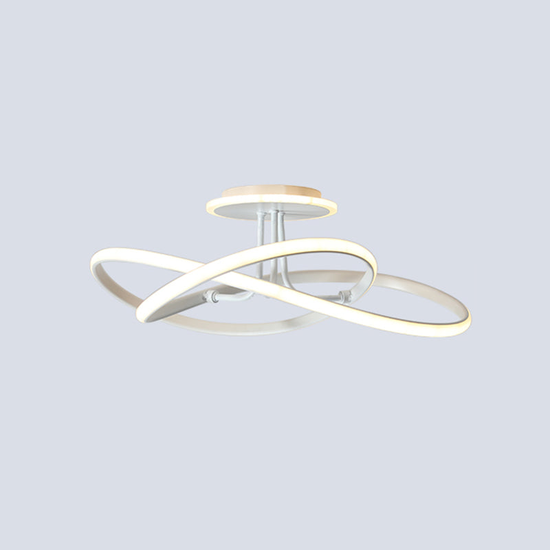 Nordic Metal Ceiling Light Linear LED Flush Mount Light for Living Room