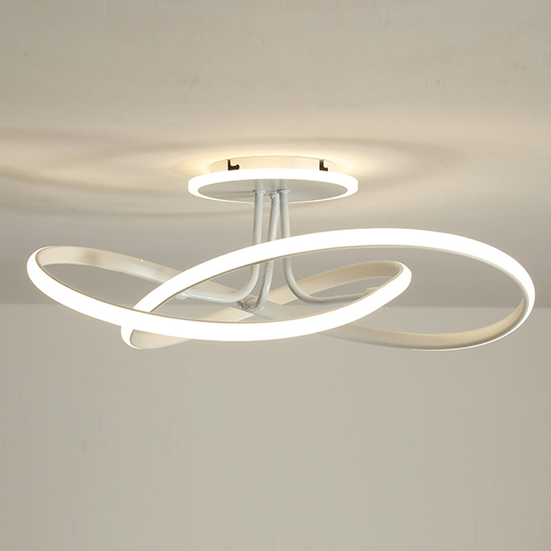 Nordic Metal Ceiling Light Linear LED Flush Mount Light for Living Room