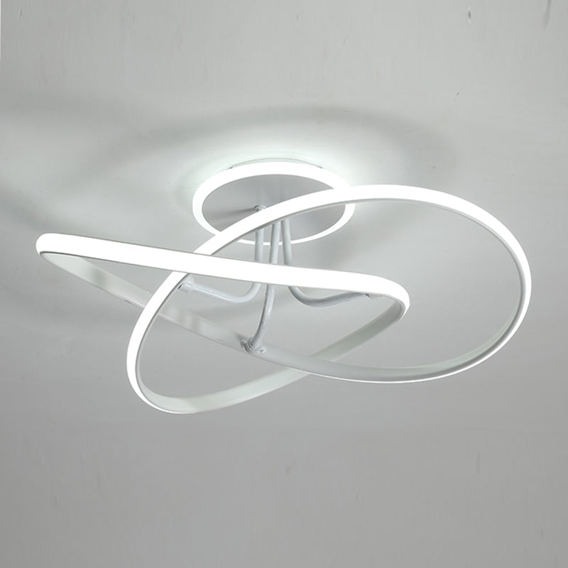 Nordic Metal Ceiling Light Linear LED Flush Mount Light for Living Room
