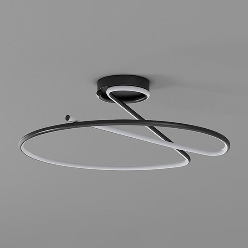 Linear Metal Ceiling Light Nordic LED Flush Mount Light for Living Room