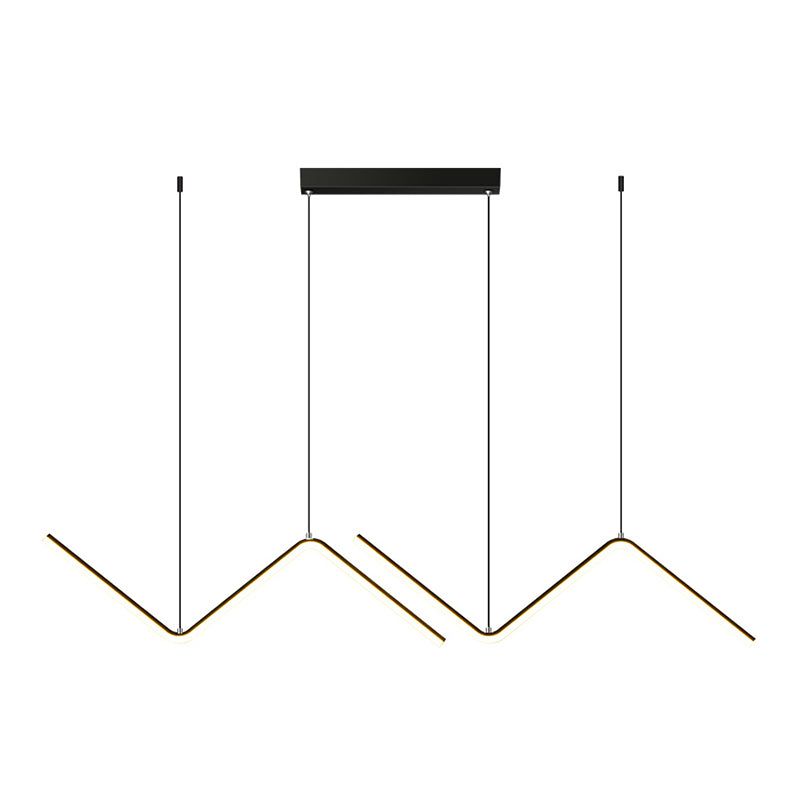 Contemporary Island Light Linear Iron 1 Light Island Chandelier Lights
