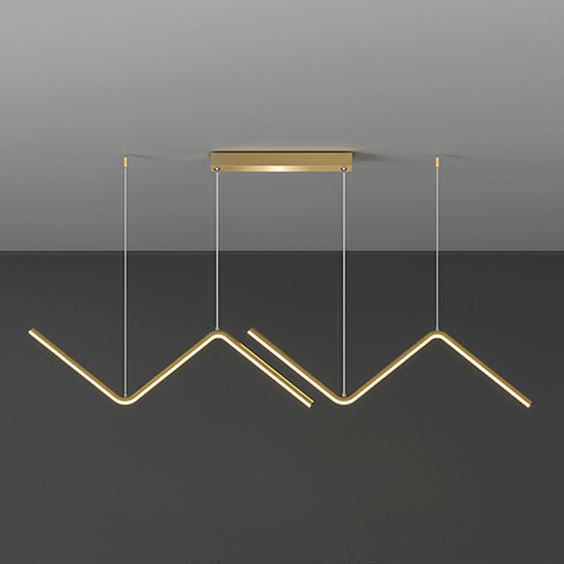 Contemporary Island Light Linear Iron 1 Light Island Chandelier Lights