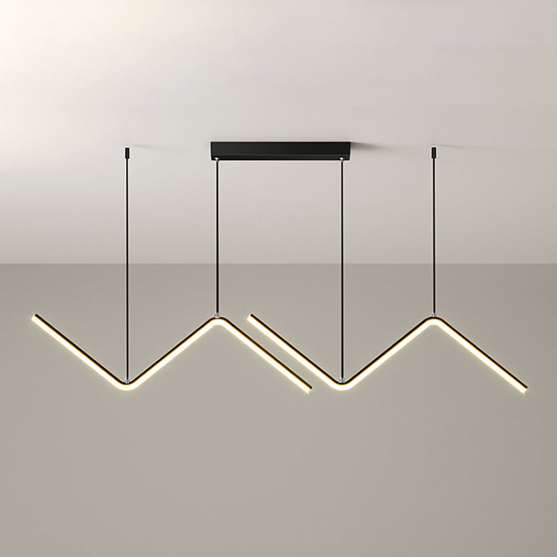 Contemporary Island Light Linear Iron 1 Light Island Chandelier Lights