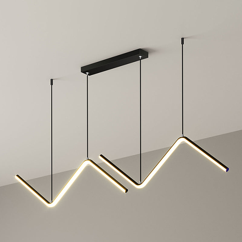 Contemporary Island Light Linear Iron 1 Light Island Chandelier Lights