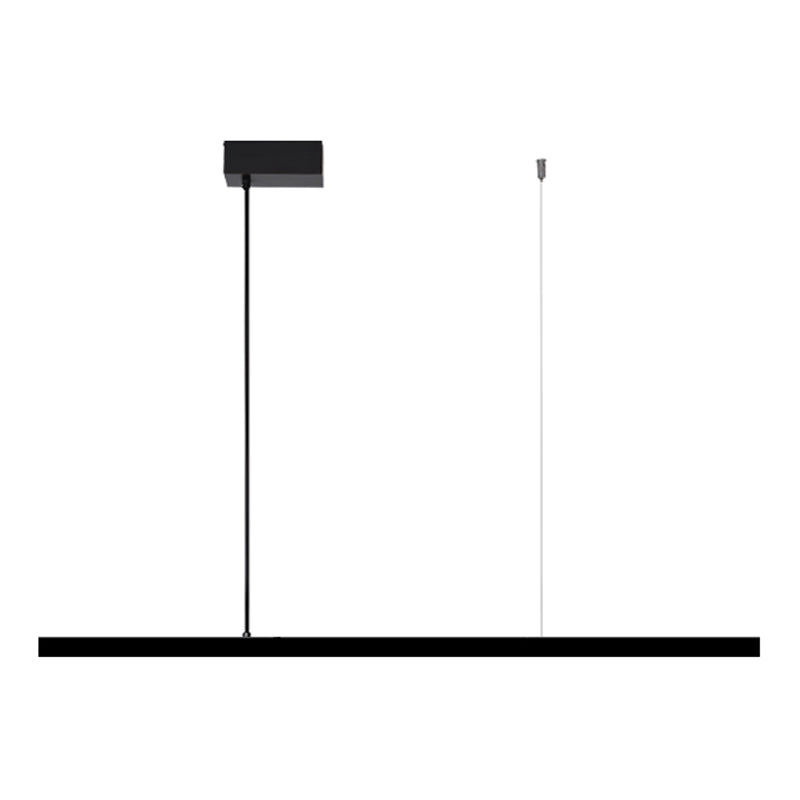 Modern Copper Island Lighting Fixtures Linear 1-Light Restaurant LED Suspension Lamp