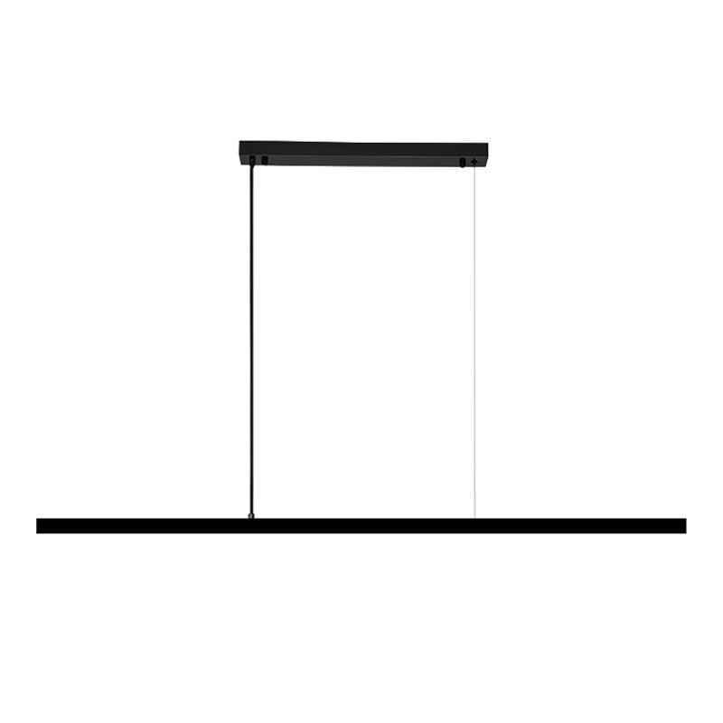 Modern Copper Island Lighting Fixtures Linear 1-Light Restaurant LED Suspension Lamp