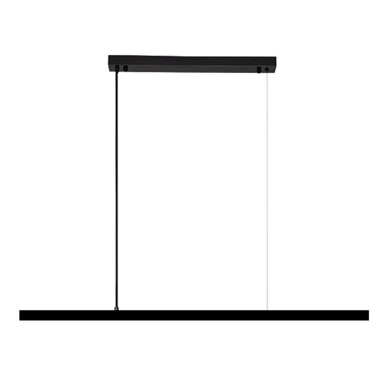 Modern Copper Island Lighting Fixtures Linear 1-Light Restaurant LED Suspension Lamp
