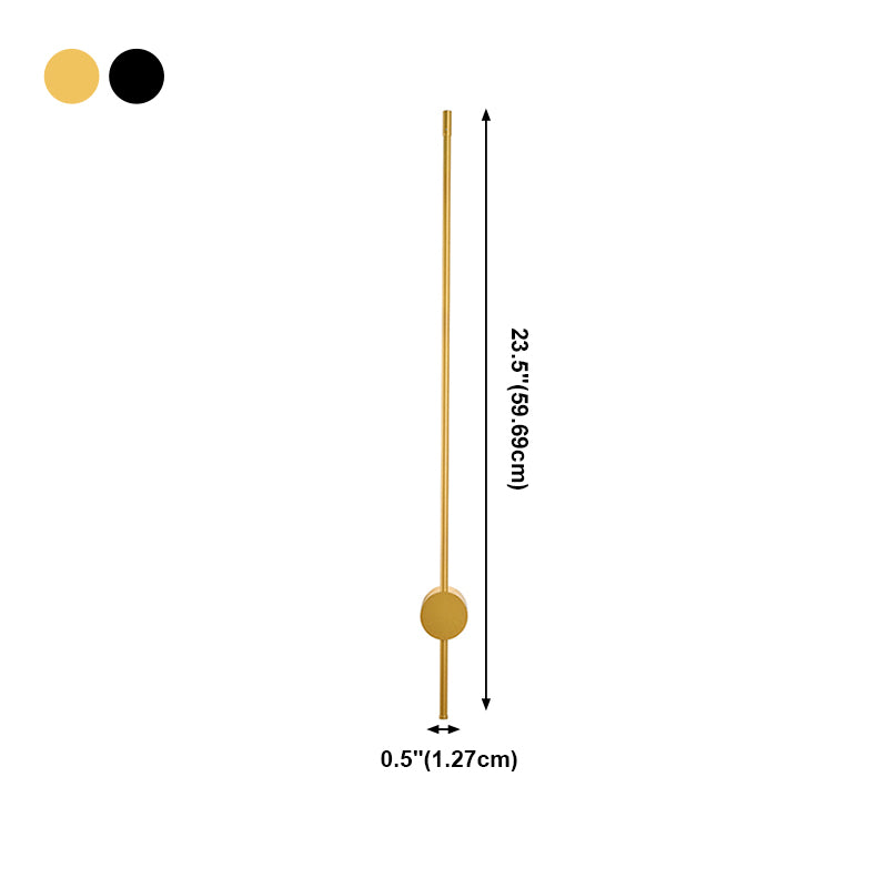 Linear Shade Metal Wall Sconce Modern Style 1-Light Wall Mount Light Fixture