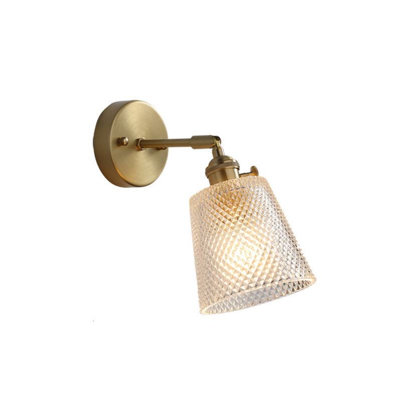 Glass Geometric Wall Sconces Industrial Style 1 Light Wall Mounted Lamps