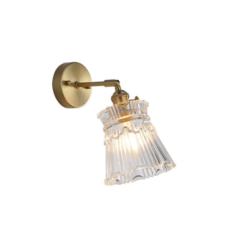 Glass Geometric Wall Sconces Industrial Style 1 Light Wall Mounted Lamps