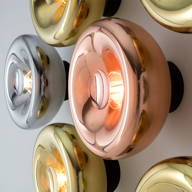 Postmodern Metal Wall Light Round Single Light Wall Sconce for Bedroom