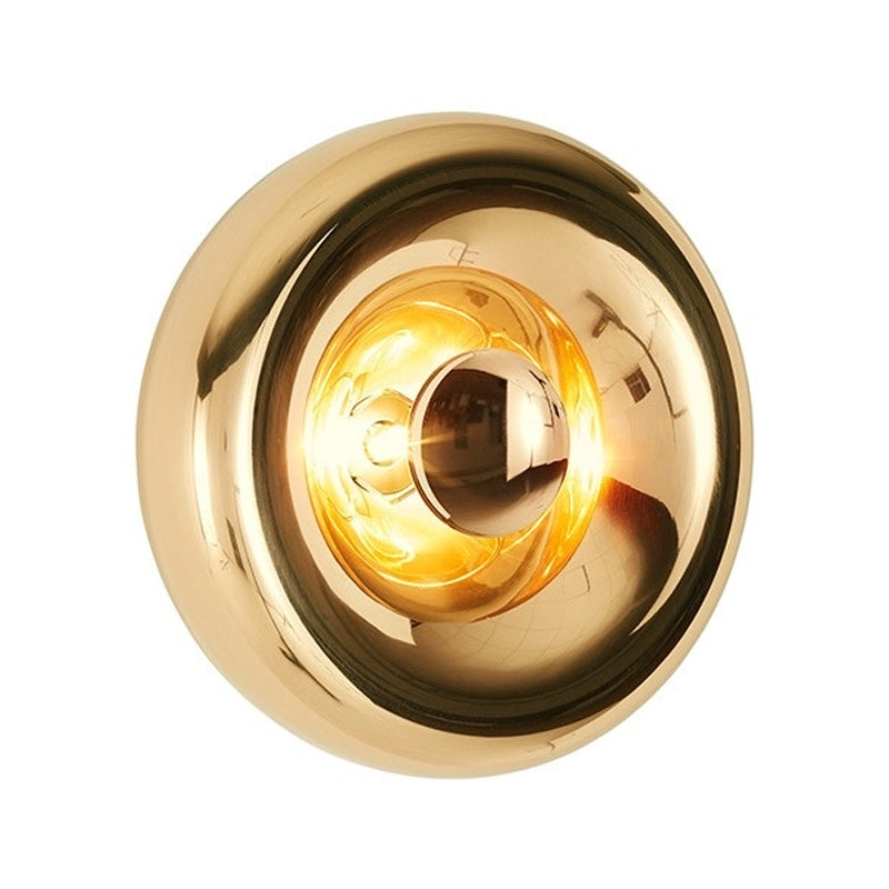 Postmodern Metal Wall Light Round Single Light Wall Sconce for Bedroom