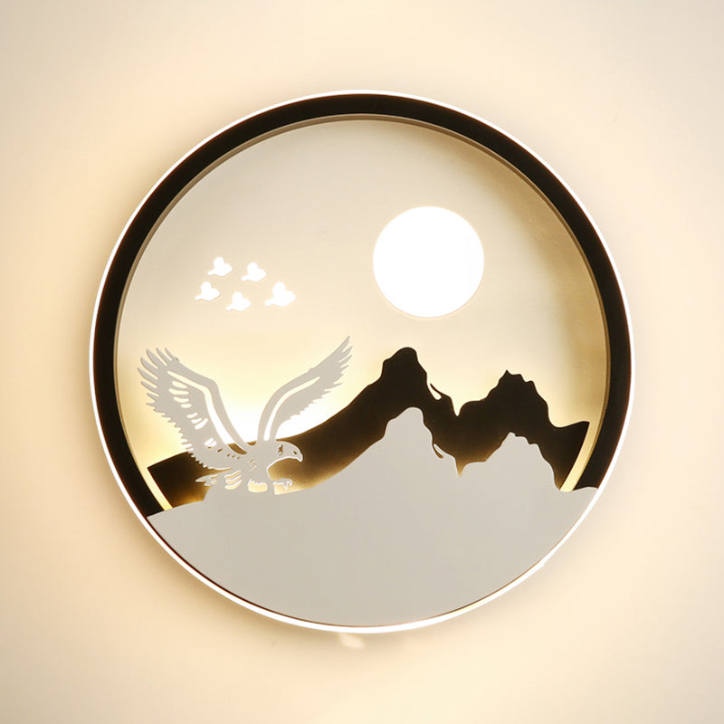 Unique Shape Wall Light Kids Style Metal 1 Light Wall Mounted Light Fixture