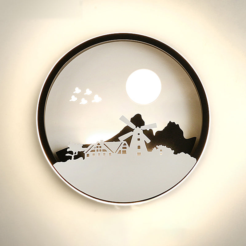 Unique Shape Wall Light Kids Style Metal 1 Light Wall Mounted Light Fixture