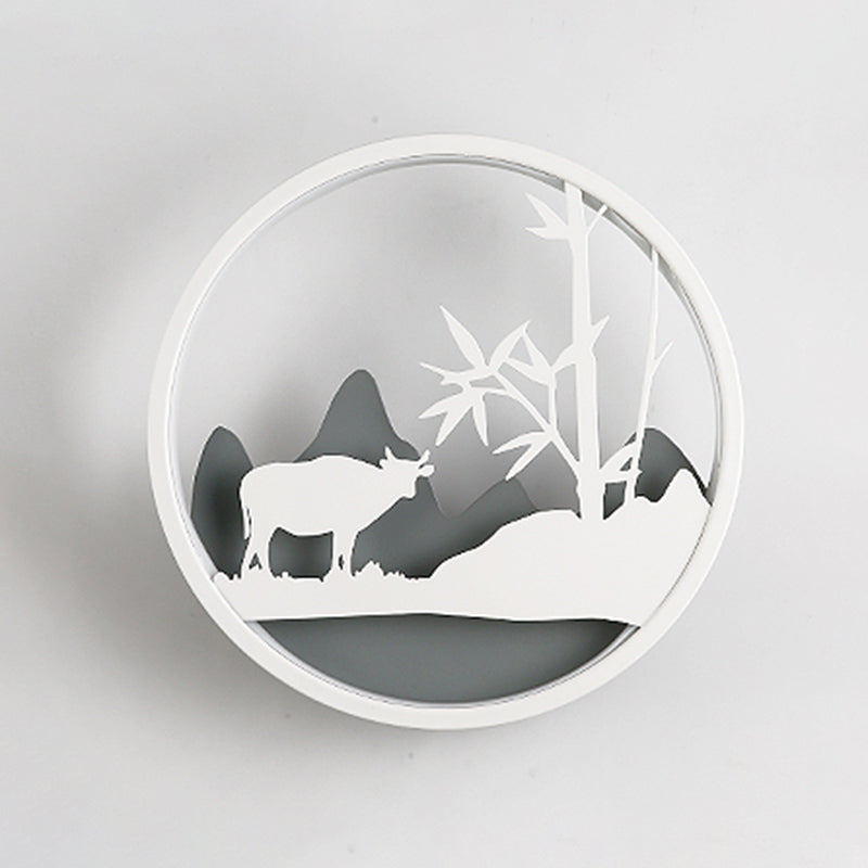 Unique Shape Wall Light Kids Style Metal 1 Light Wall Mounted Light Fixture