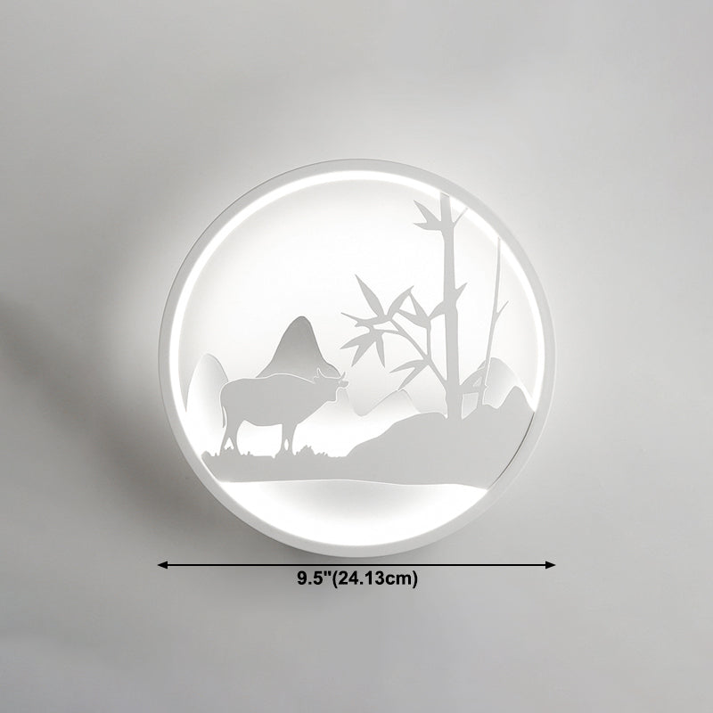 Unique Shape Wall Light Kids Style Metal 1 Light Wall Mounted Light Fixture